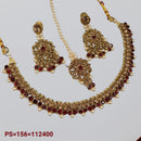 Padmawati Bangles Austrian Stone Gold Plated Necklace Set