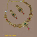 Pota Stone Gold Plated Choker Necklace Set - 10311311