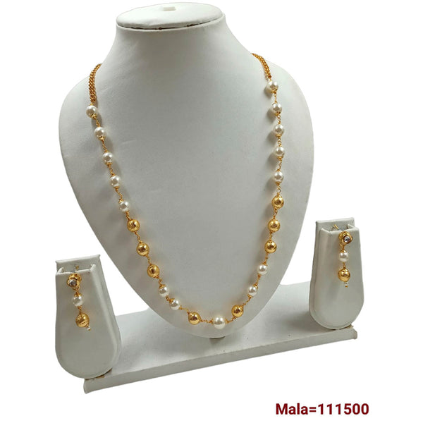 Padmawati Bangles Gold Plated Beads Necklace Set