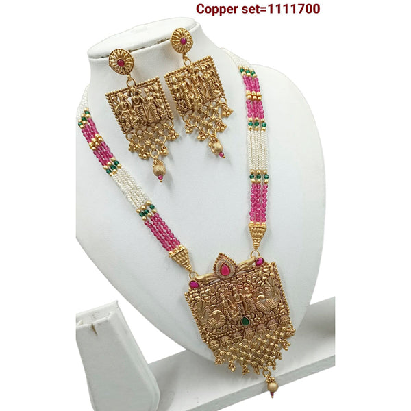 Padmawati Bangles Copper Long Necklace Set