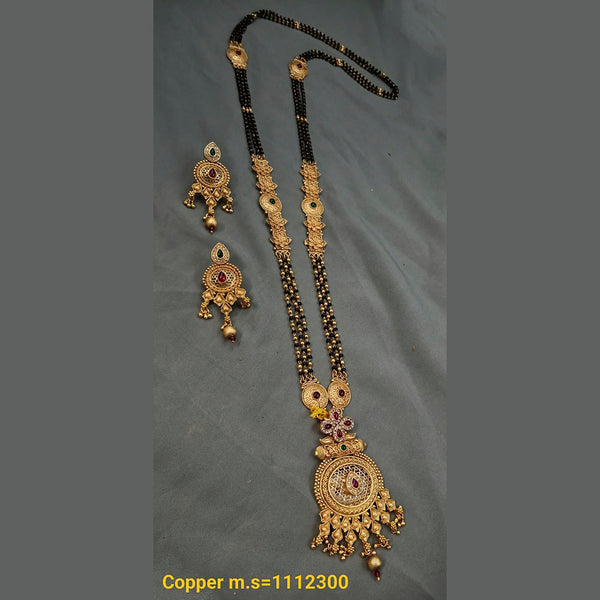 Padmawati Bangles Copper Long Mangalsutra Set