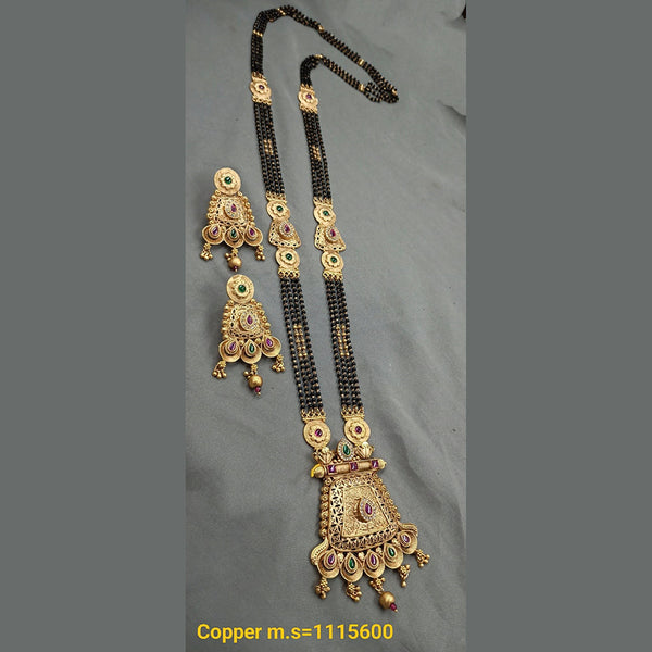 Padmawati Bangles Copper Long Mangalsutra Set - 10311440