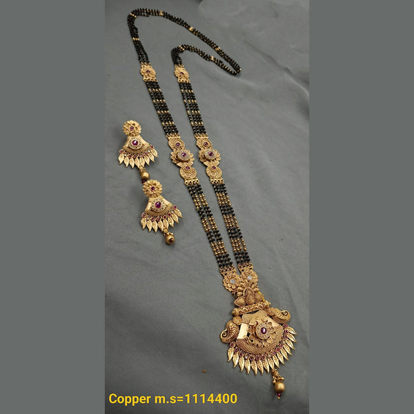 Padmawati Bangles Copper Long Mangalsutra Set - 10311443