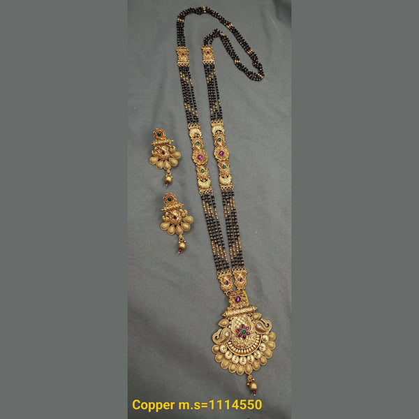 Padmawati Bangles Copper Long Mangalsutra Set - 10311444