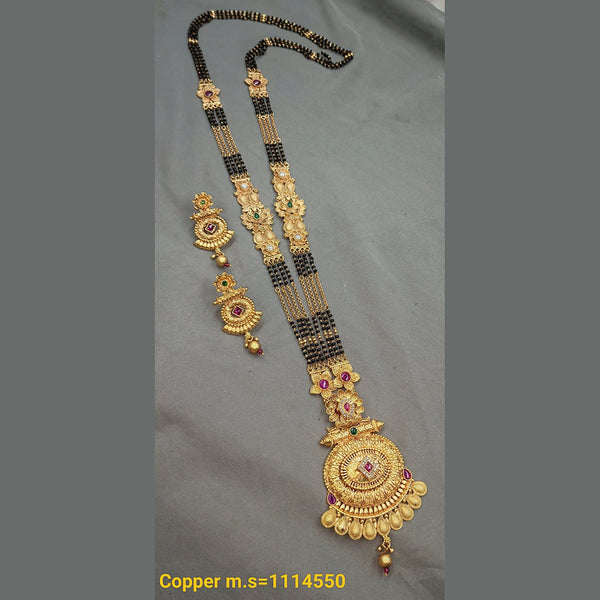 Padmawati Bangles Copper Long Mangalsutra Set - 10311445