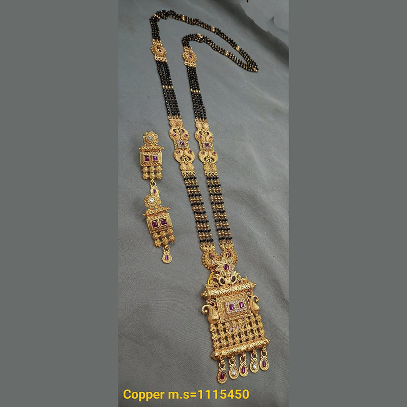 Padmawati Bangles Copper Long Mangalsutra Set - 10311449