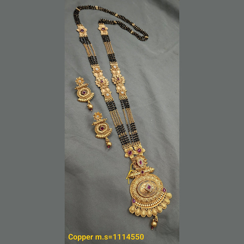 Padmawati Bangles Copper Long Mangalsutra Set - 10311452