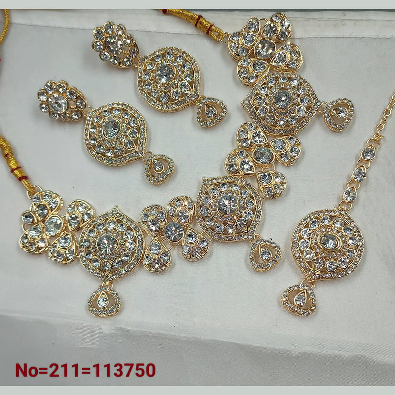 Padmawati Bangles Austrian Stone Choker Necklace Set