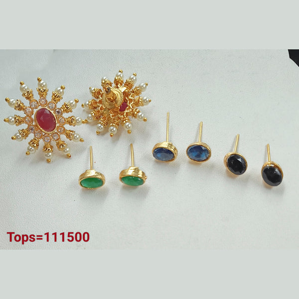 Buy YouBella Women Multi-Color 6 in 1 Interchangeable Water Drop Shaped  Earrings Online at Best Prices in India - JioMart.