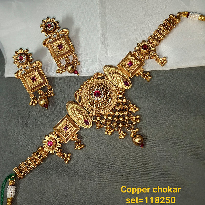 Padmawati Bangles Copper Choker Necklace Set