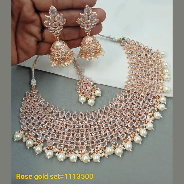 Padmawati Bangles AD Choker Necklace Set