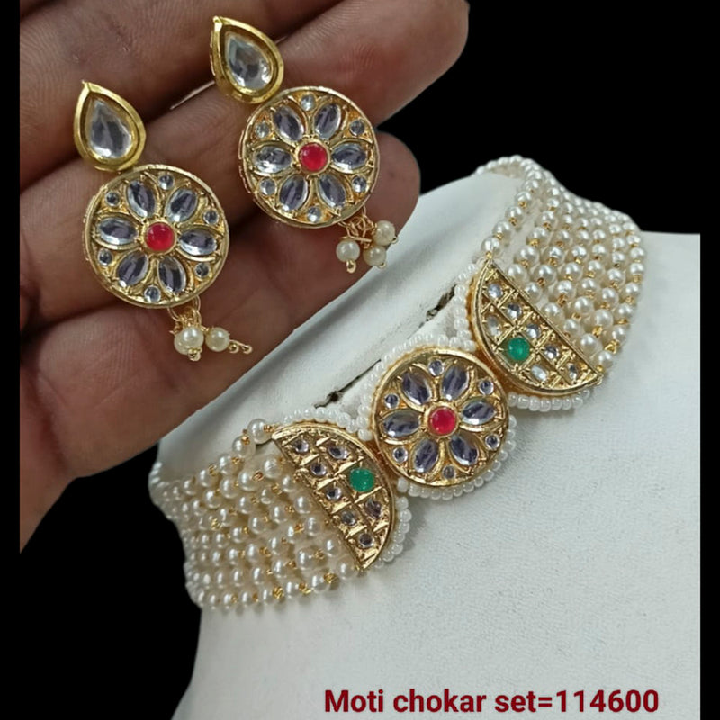 Padmawati Bangles Kundan Stone Choker Necklace Set