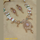 Padmawati Bangles Gold Plated Pota Stone Necklace Set