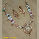 Padmawati Bangles Gold Plated Pota Stone Necklace Set