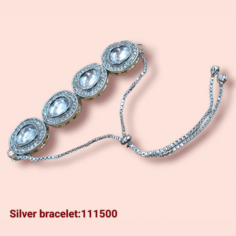 Padmawati Bangles Silver Plated Bracelet