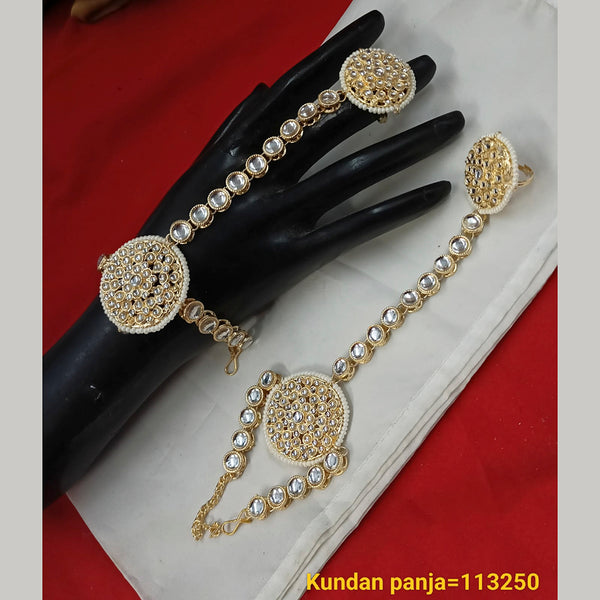 Padmawati Bangles Kundan Stone Gold Plated Chain hathphool