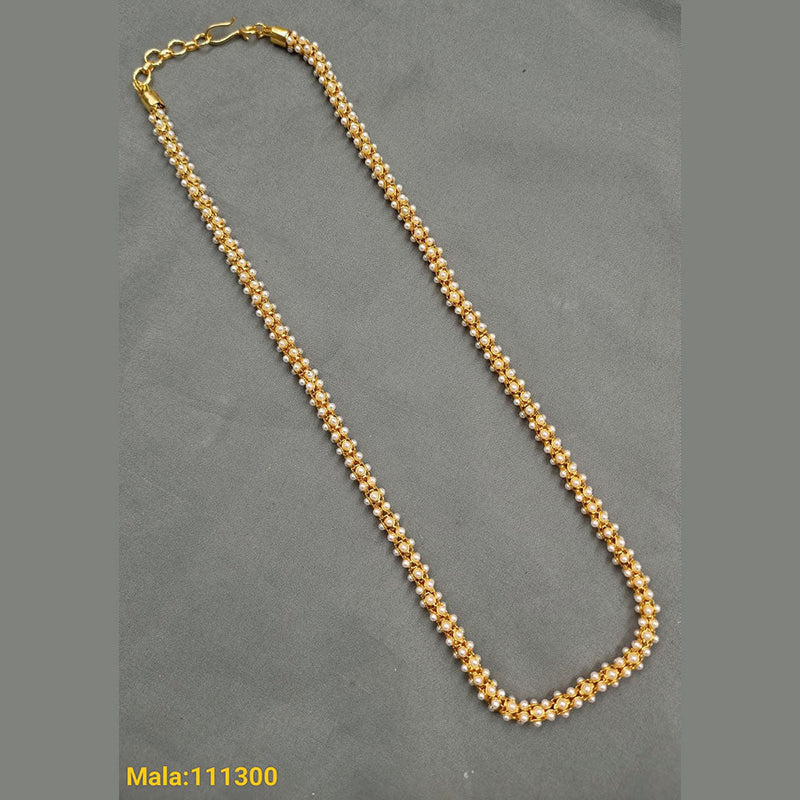 Padmawati Bangles Gold Plated Pearl Long Necklace