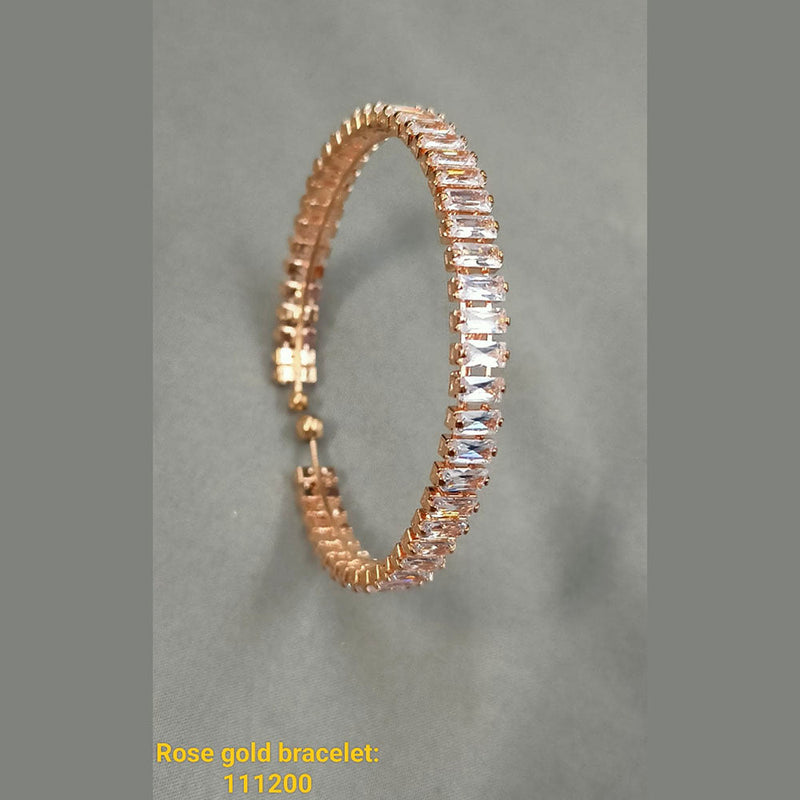 Padmawati Bangles Rose Gold Plated AD Stone Bracelets
