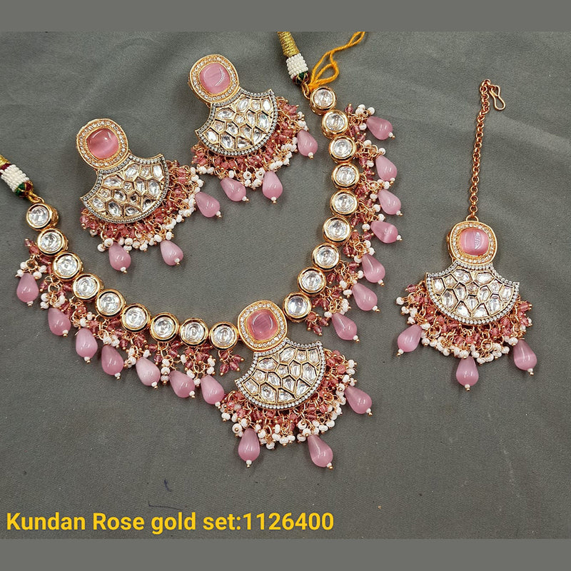 Padmawati Bangles Gold Plated Kundan & Beads Necklace Set