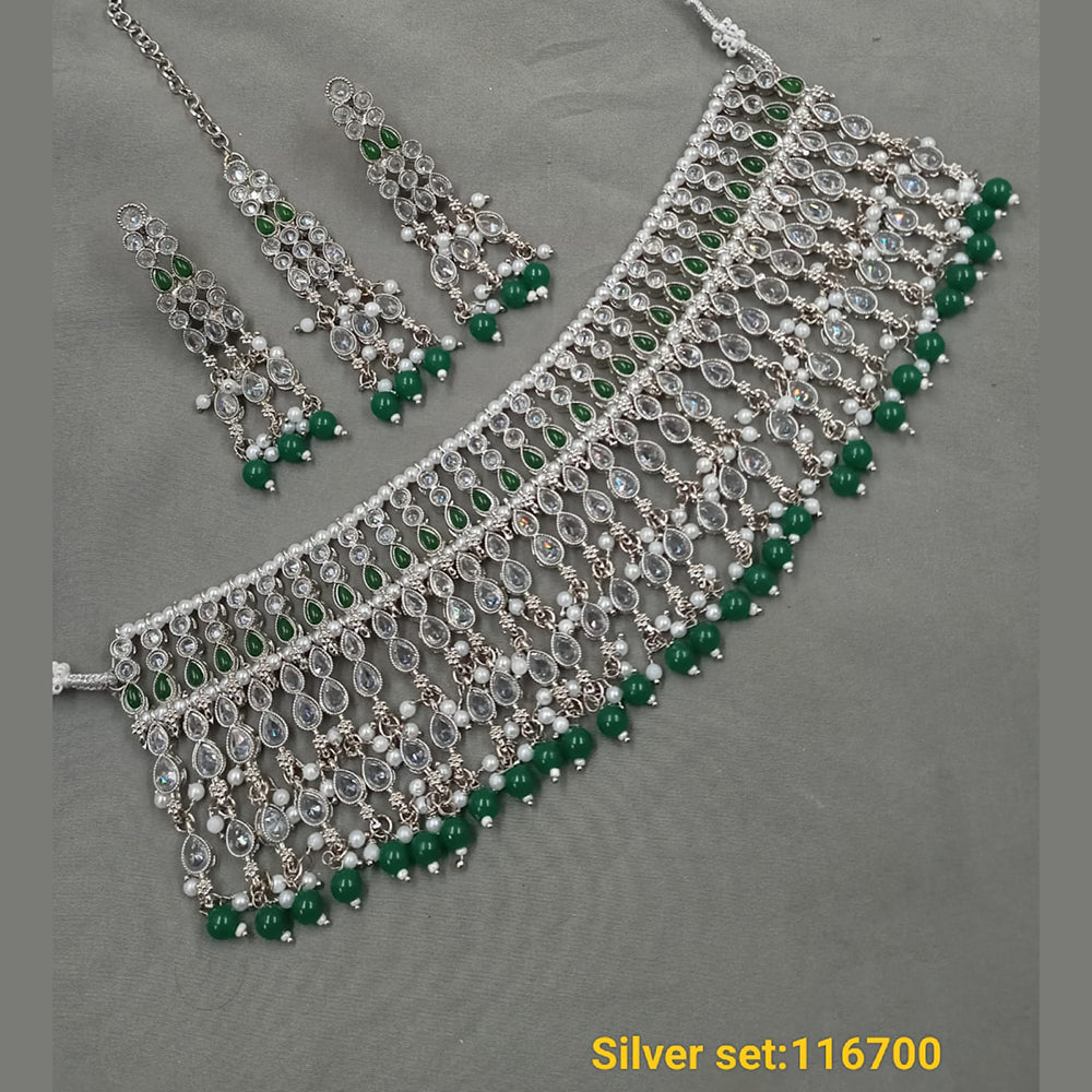 Silver Choker Necklace | Elegant and Stylish Choker-Style Neckwear –  NEMICHAND JEWELS