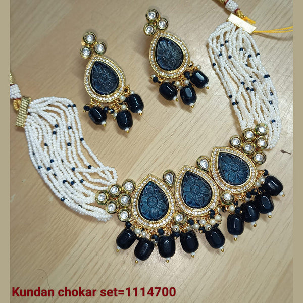 Padmawati Bangles Gold Plated Kundan Stone Choker Necklace Set