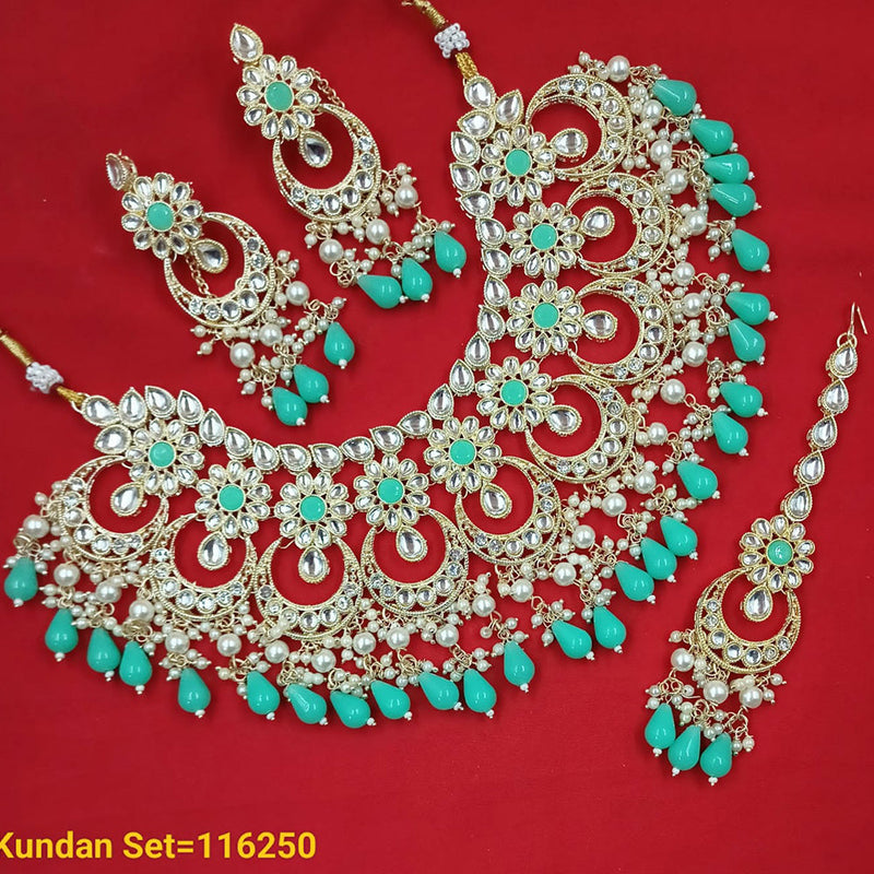 Padmawati Bangles Gold Plated Kundan Stone Necklace Set