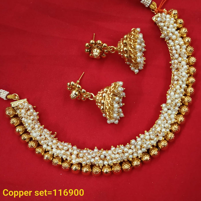 Padmawati Bangles Gold Plated Copper Necklace Set