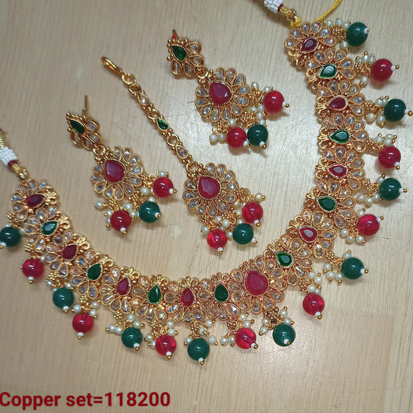 Padmawati Bangles Gold Plated Copper Necklace Set