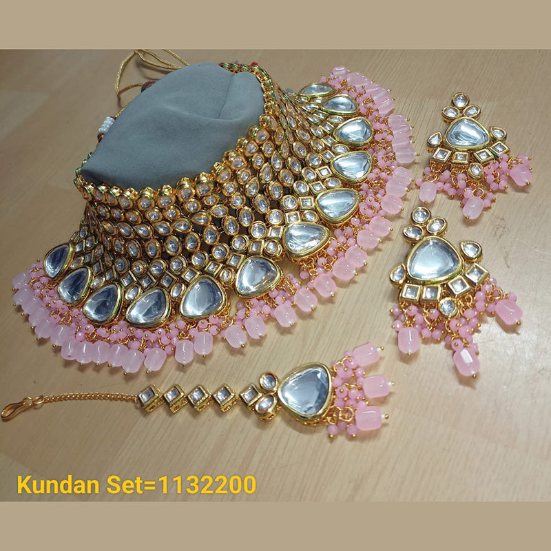 Padmawati Bangles Gold Plated Kundan Stone Necklace Set