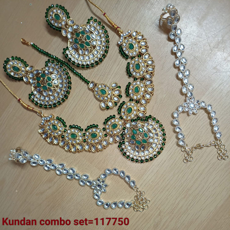 Padmawati Bangles Gold Plated Kundan Stone Combo