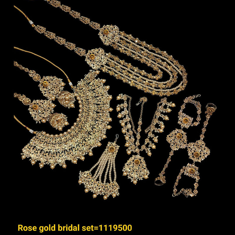 Padmawati Bangles Rose Gold Plated Bridal Set