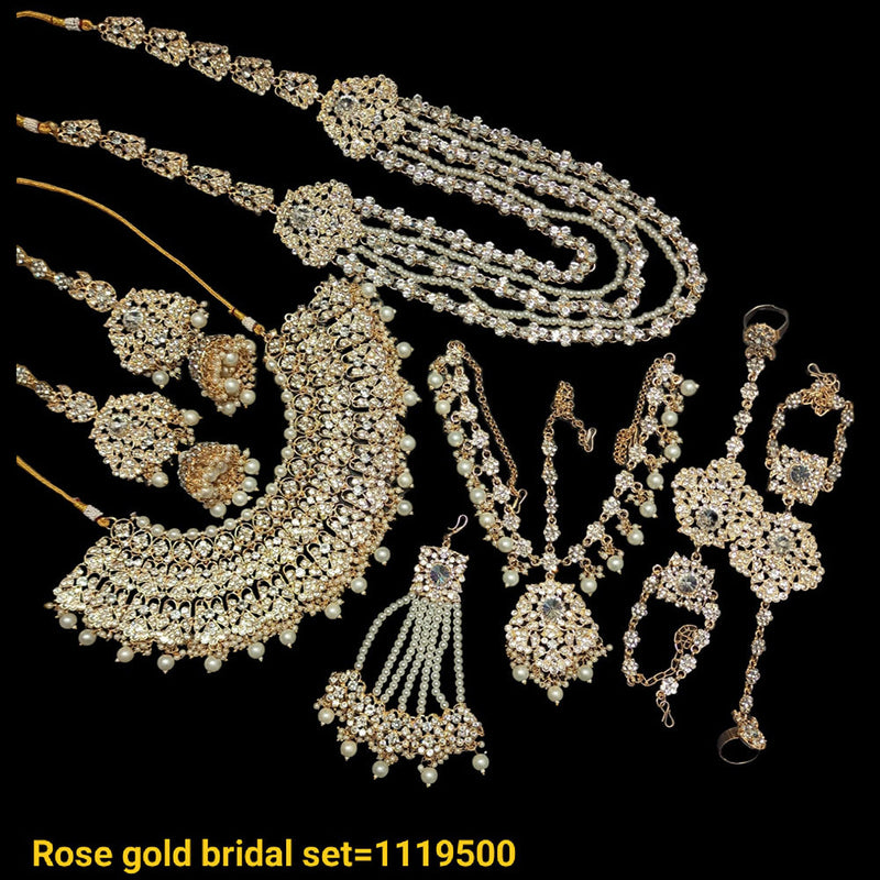 Padmawati Bangles Rose Gold Plated Bridal Set