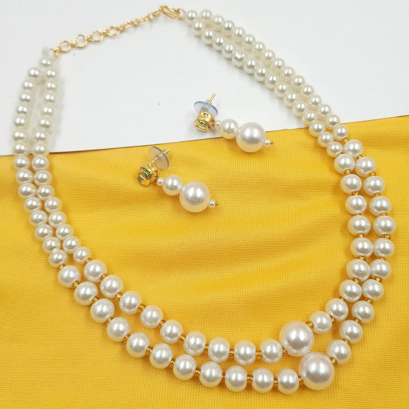 Padmawati Bangles Gold Plated Pearl Necklace Set