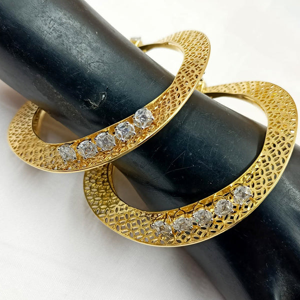 Padmawati Bangles Gold Plated Crystal Bangles Set