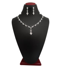 Midas Touch Austrian Stone Silver Plated Necklace Set