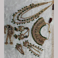 Neetu Art Gold Plated Kundan Bridal Jewellery Set for Women