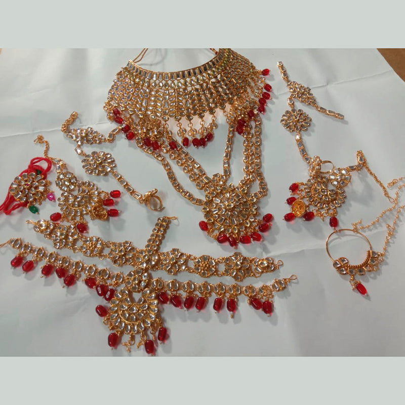 Neetu Art  Kundan Stone Bridal Jewellery Set for Women