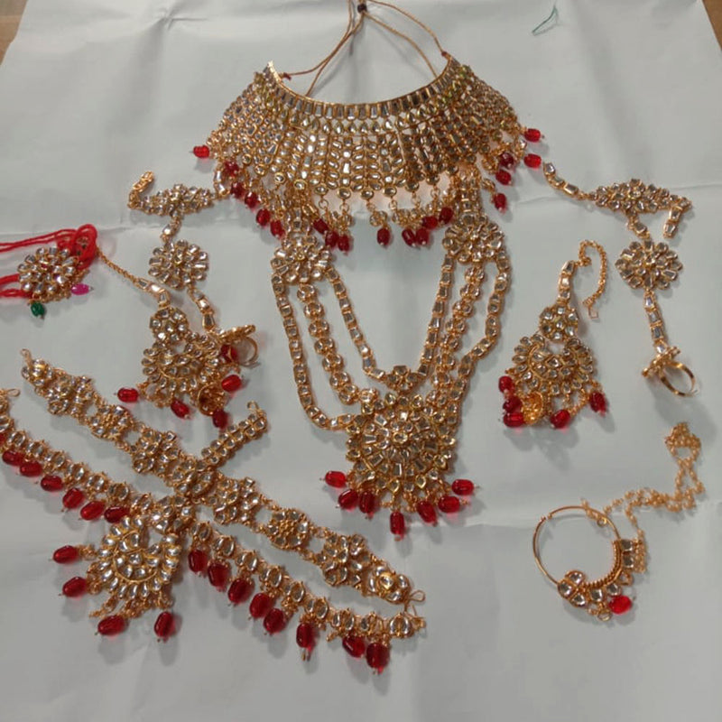 Neetu Art  Kundan Stone Bridal Jewellery Set for Women