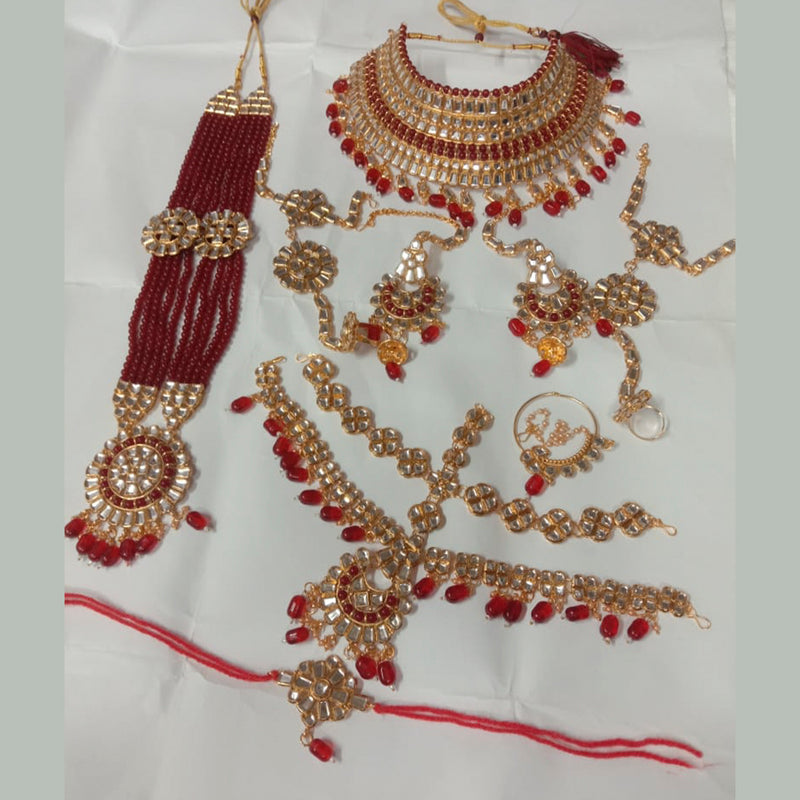 Neetu Art Gold Plated Bridal Jewellery Set