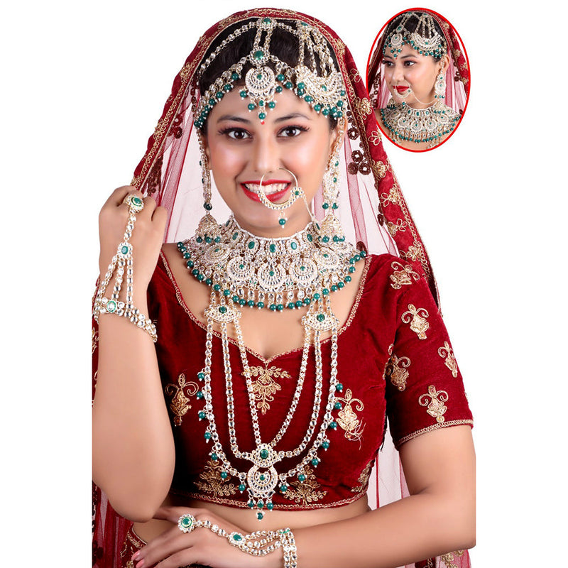 Neetu Art Gold Plated Bridal Jewellery Set