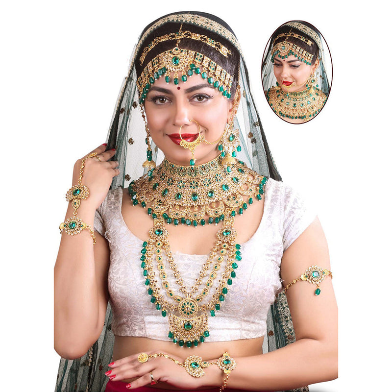 Neetu Art Gold Plated Bridal Necklace Set