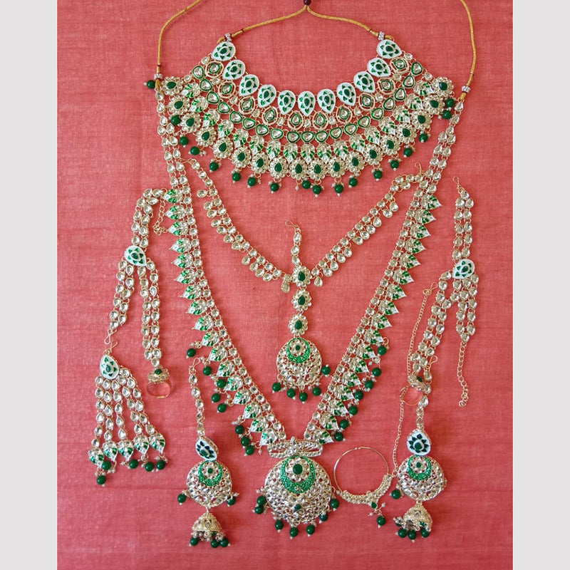 Neetu Art Gold Plated Bridal Necklace Set