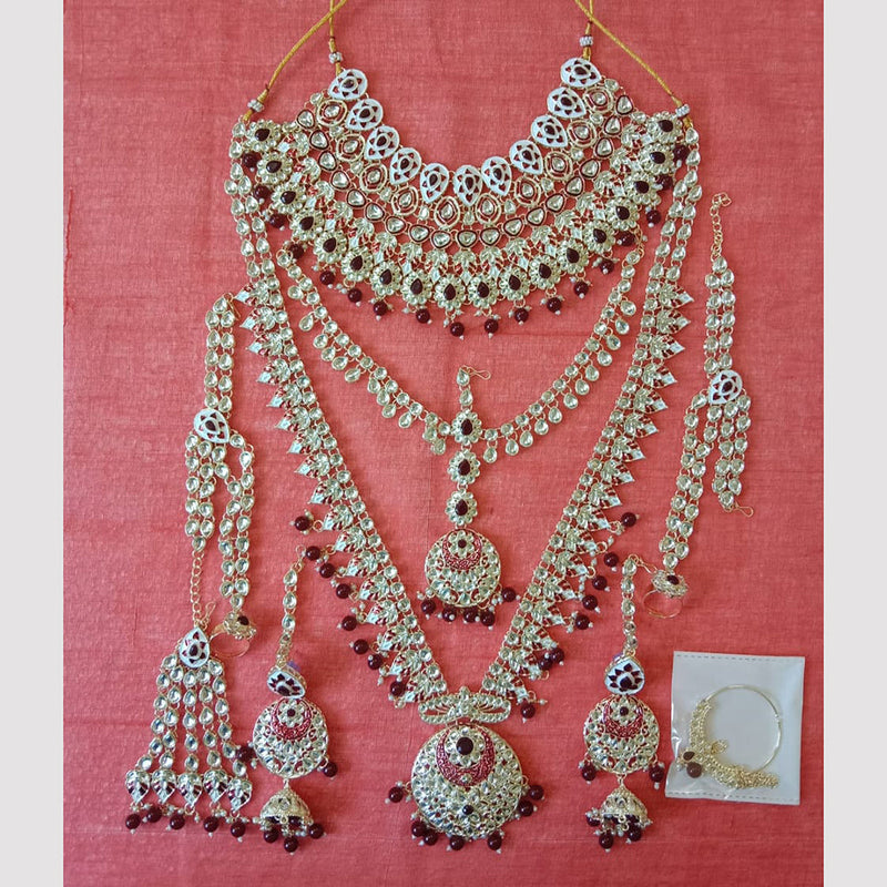 Neetu Art Gold Plated Bridal Necklace Set