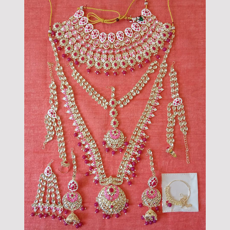 Neetu Art Gold Plated Bridal Necklace Set