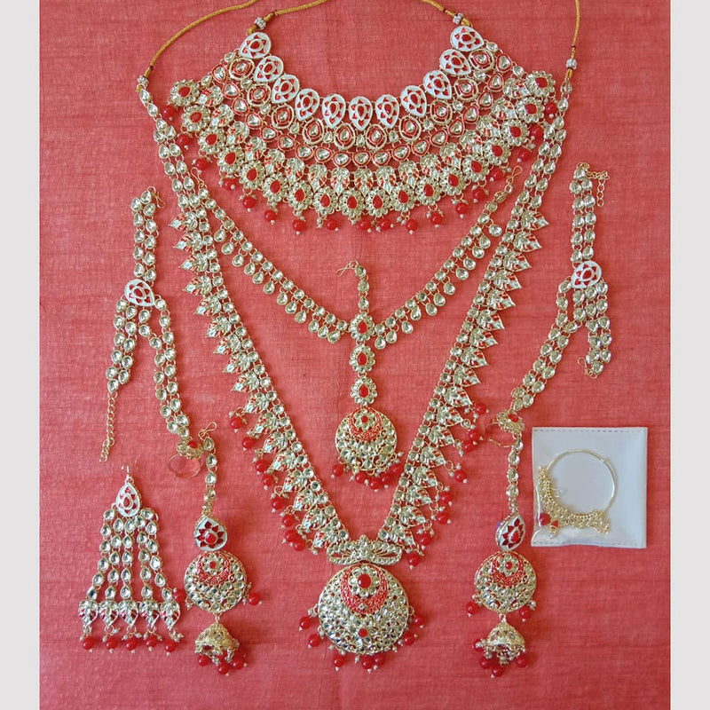 Neetu Art Gold Plated Bridal Necklace Set