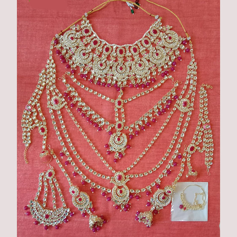 Neetu Art Gold Plated Bridal Necklace Set