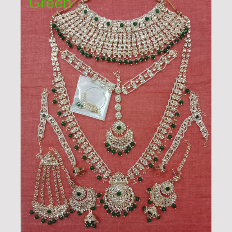 Neetu Art Gold Plated Bridal Necklace Set