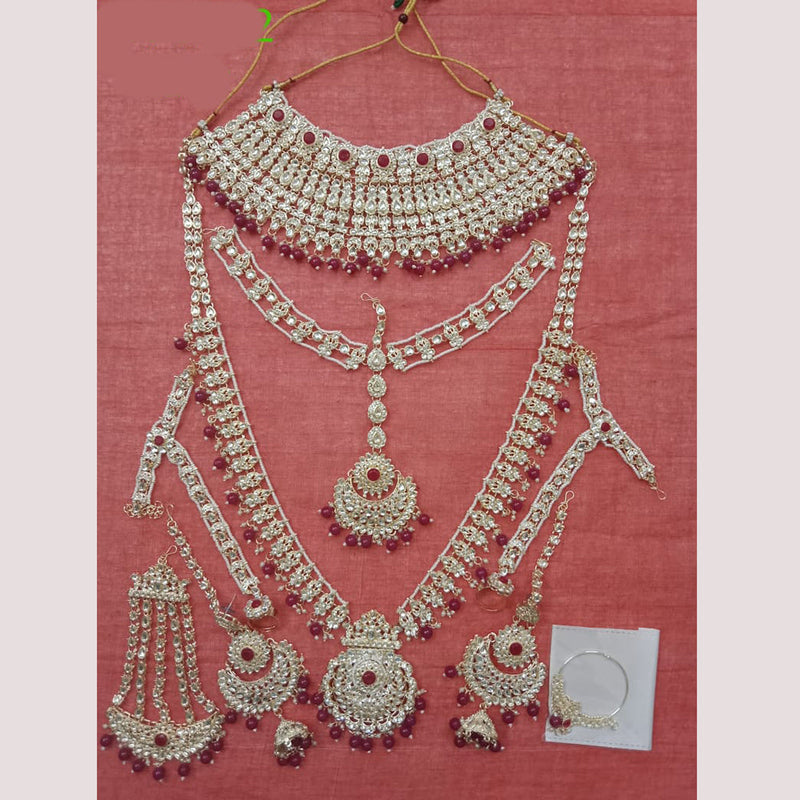 Neetu Art Gold Plated Bridal Necklace Set