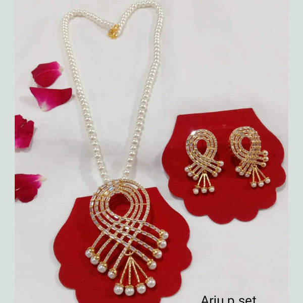 Manisha Jewellery Long Pearl Pendant Set