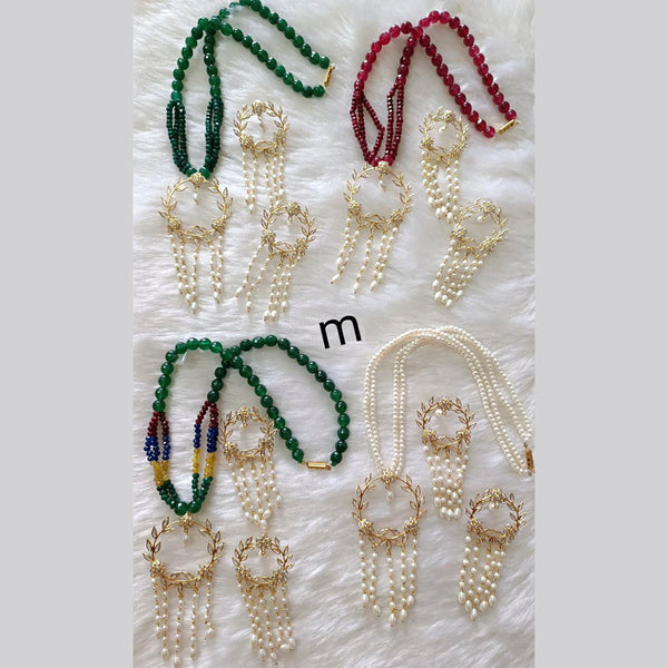 Manisha Jewellery Long Pearl Necklace  Set